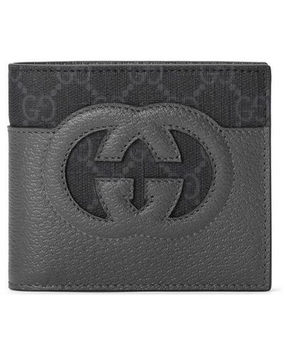 Gucci Interlocking G Bi-fold Wallet - Grey