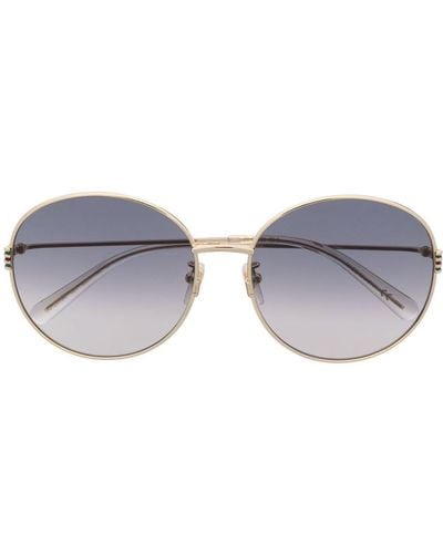 Gucci Metallic Round-frame Sunglasses - Blue