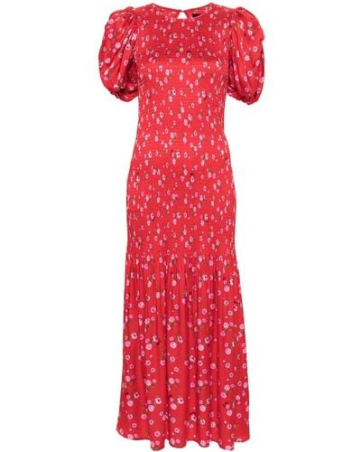 ROTATE BIRGER CHRISTENSEN Floral-print Dress - Red