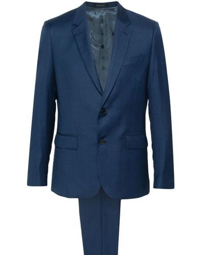 Paul Smith Single-Breasted Wool Suit - Blue