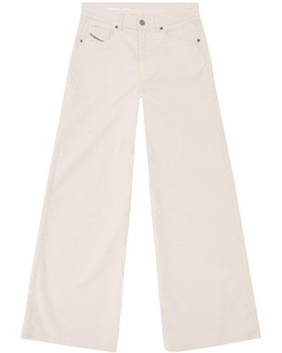 DIESEL Mid-rise Bootcut Jeans - Wit