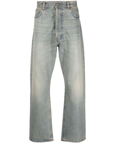 Haikure Mid Waist Straight Jeans - Grijs