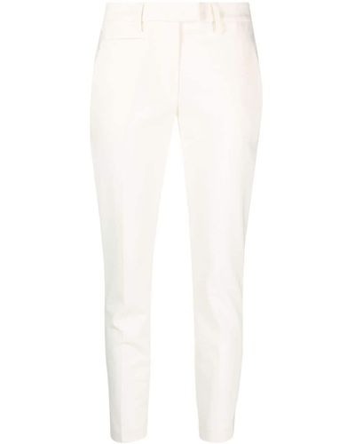 Dondup Pantalon slim à coupe courte - Blanc