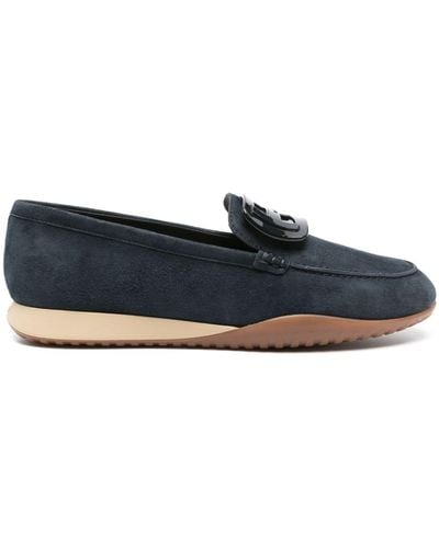 Hogan Olympia Leather Loafers - Blue