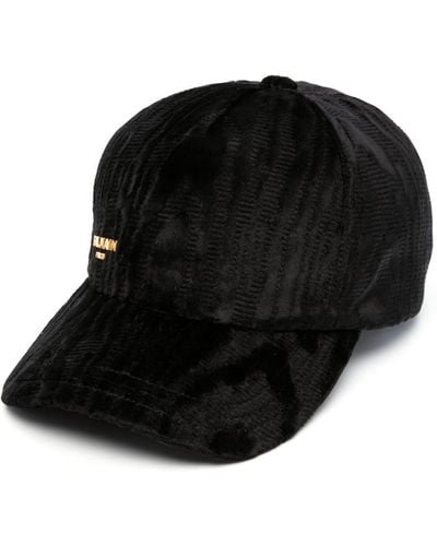 Balmain Cappello con applicazione - Nero