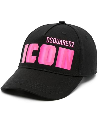 DSquared² Iconプリント キャップ - ピンク