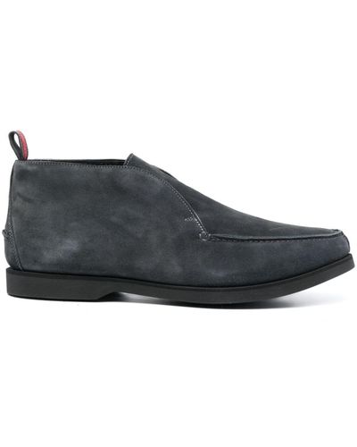 Kiton Suède Derby Schoenen - Blauw