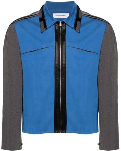Kiko Kostadinov Giacca-camicia Ugo con zip - Blu