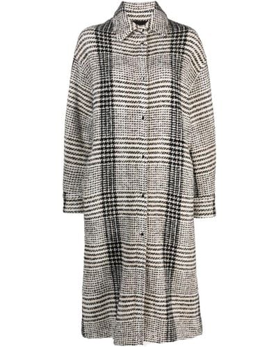 IRO Yeo Prince Of Wales Checkered Coat - Grey