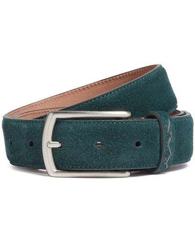 Zegna Cinturón con detalle de costuras - Verde