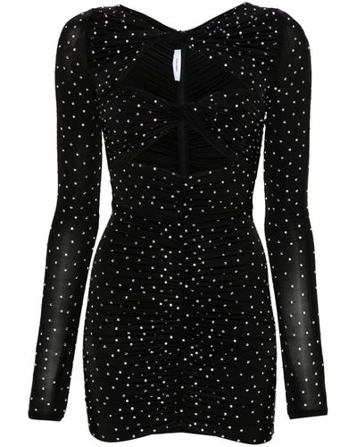 Alex Perry Mini-jurk Verfraaid Met Kristallen - Zwart