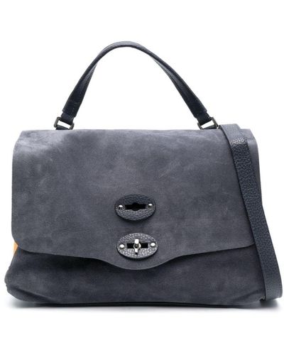 Zanellato Postina Leather Tote Bag - Blue