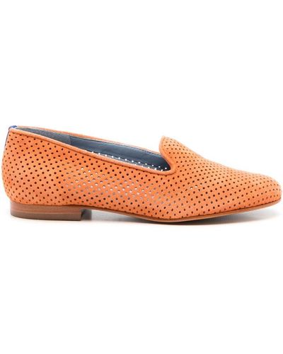 Blue Bird Shoes Selenita Perforated Loafers - Orange