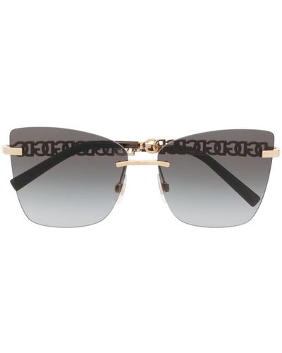 Dolce & Gabbana Gafas de sol con montura mariposa - Gris