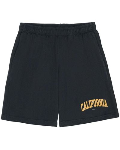 Sporty & Rich Shorts sportivi California - Nero