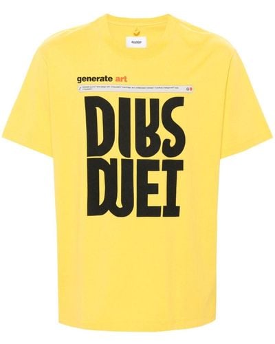 Doublet Ai-generated Tシャツ - イエロー