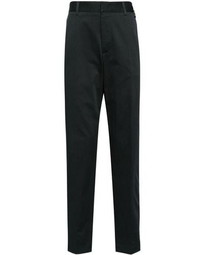Fendi Slim-Fit Trousers With Trouser Crease And Side Pockets - Black