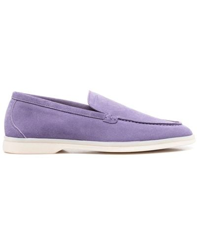 SCAROSSO Ludovica Suède Loafers - Paars
