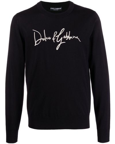 Dolce & Gabbana ドルチェ&ガッバーナ ロゴ セーター - ブラック