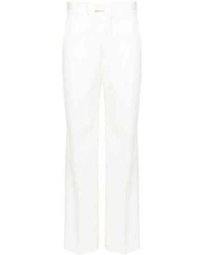 MM6 by Maison Martin Margiela Pantalones de vestir de talle alto - Blanco