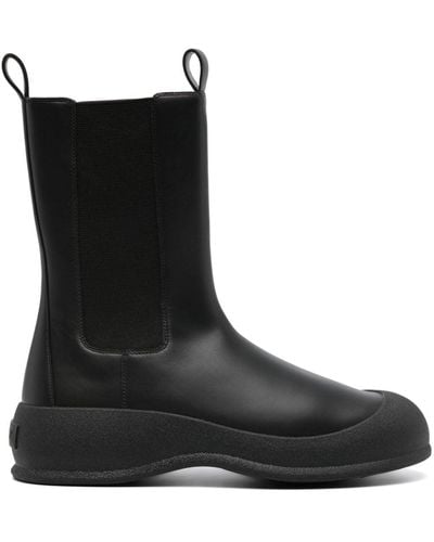 Bally Clayson-w Leather Boots - Black