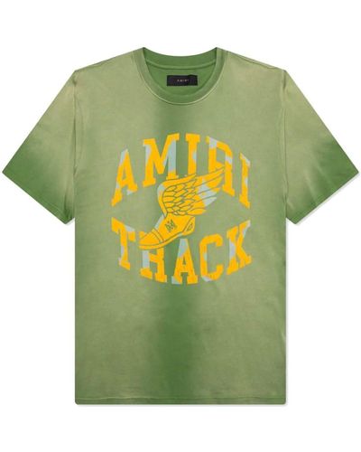 Amiri Camiseta Track con logo estampado - Verde