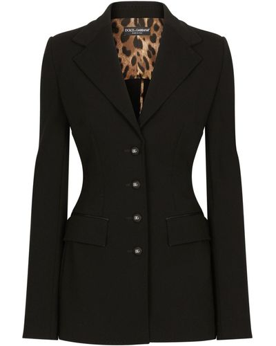 Dolce & Gabbana Einreihiger Blazer - Schwarz