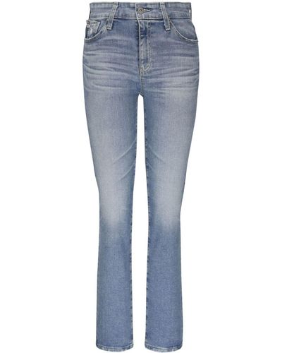 AG Jeans Skinny-Jeans mit hohem Bund - Blau