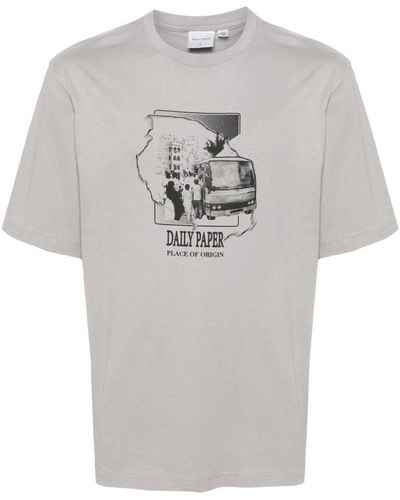 Daily Paper Place Of Origin Cotton T-shirt - Grey