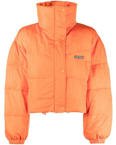 Isabel Marant Logo-patch Padded Jacket - Orange