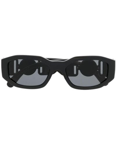 Versace Medusa Biggie Oval-frame Sunglasses - Black