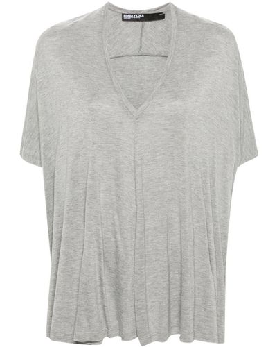 Bimba Y Lola T-Shirt mit Glitter-Detail - Grau