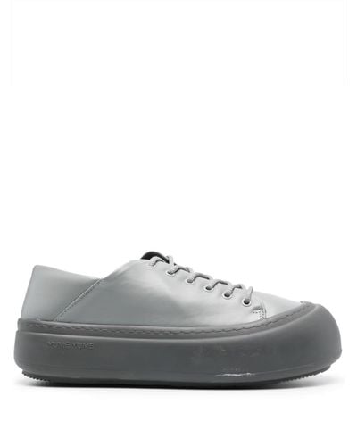 Yume Yume Goofy Leather Sneakers - Grey
