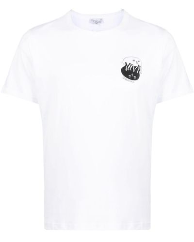 agnès b. Logo-print Cotton T-shirt - White
