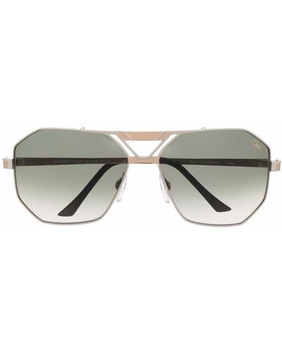 Cazal Hexagonal Pilot Sunglasses - Grey