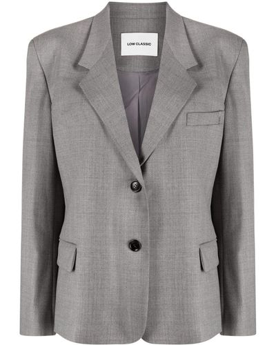 Low Classic Classic Single-breasted Blazer - Gray
