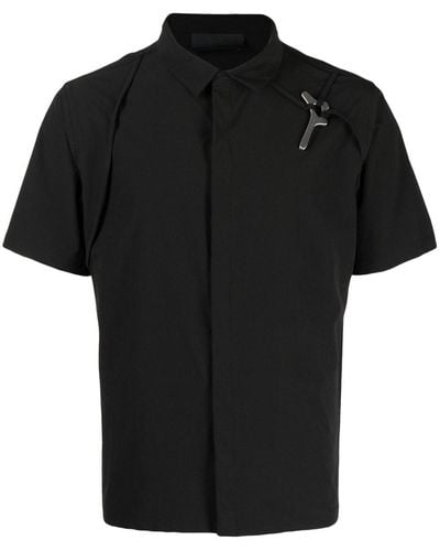 HELIOT EMIL Overhemd Met Sleutel Hanger - Zwart