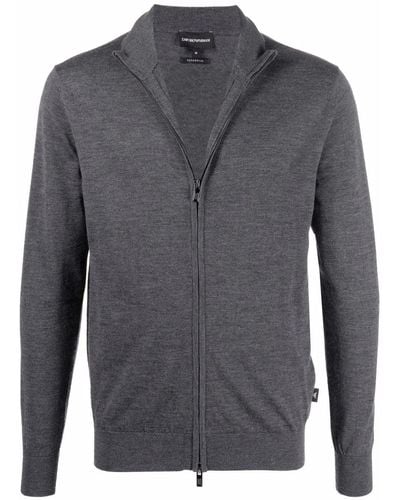 Emporio Armani Long-sleeve Zip Sweatshirt - Grey