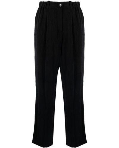 KENZO Pantalon en coton à coupe ample - Noir