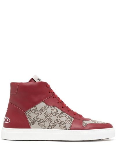 Vivienne Westwood High-Top-Sneakers mit Logo - Rot