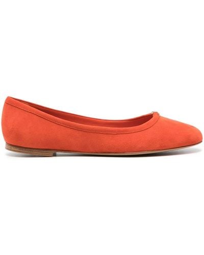 Chloé Marcie Suede Ballerina Shoes - Red