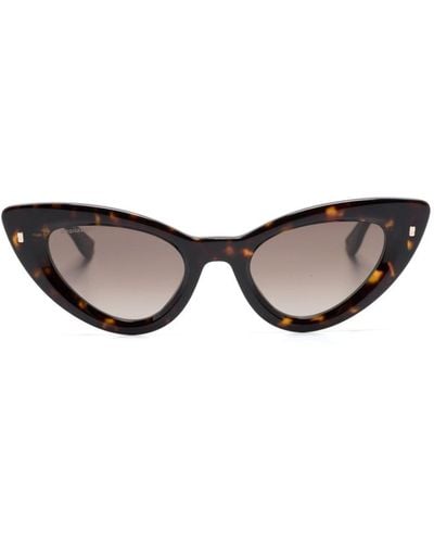 DSquared² Cat-Eye-Sonnenbrille in Schildpattoptik - Braun