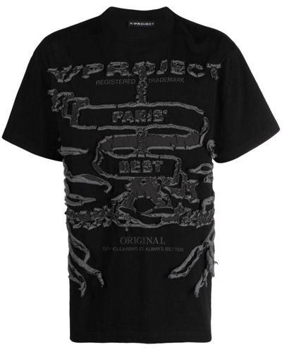 Y. Project Paris' Best Organic-cotton T-shirt - Black