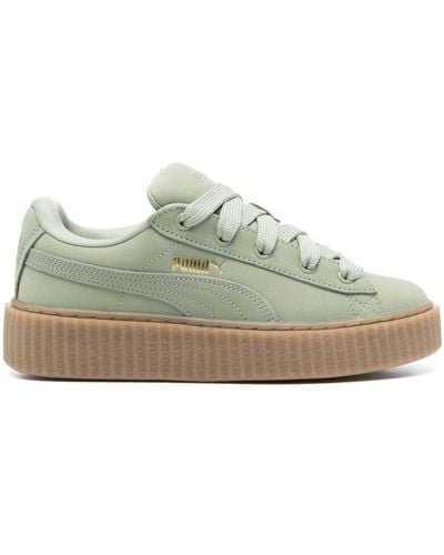 Fenty Creeper Phatty Leather Trainers - Green