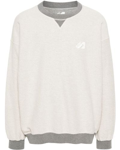 Autry Sweatshirt mit gummiertem Logo - Weiß