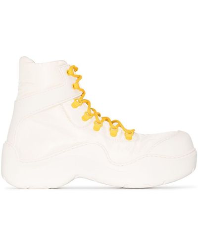 Bottega Veneta Bottines en caoutchouc Puddle Bomber - Blanc