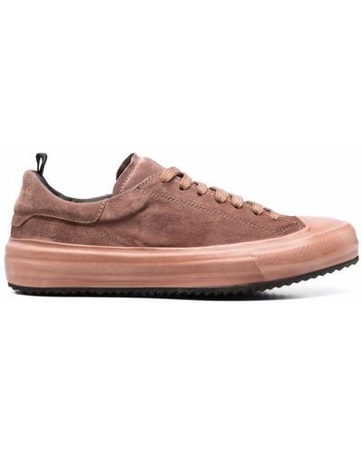 Officine Creative Lace-up Suede Sneakers - Pink