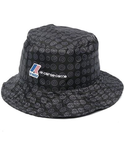 10 Corso Como X K-way Logo-print Bucket Hat - Black