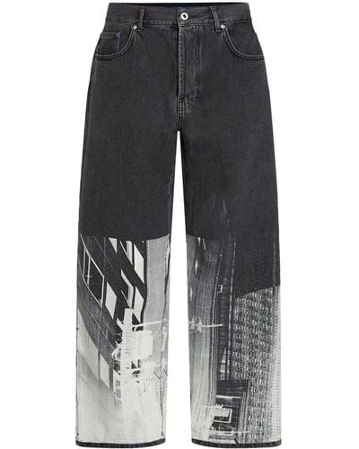 Karl Lagerfeld Jeans mit Tokyo-Print - Grau