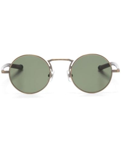 Matsuda M3119 Sonnenbrille mit rundem Gestell - Grün